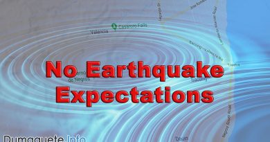 No Earthquake Expectation in Negros Oriental