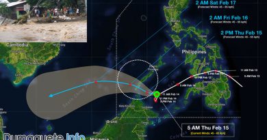 Tropical Depression Sanda Leaving the Philippines
