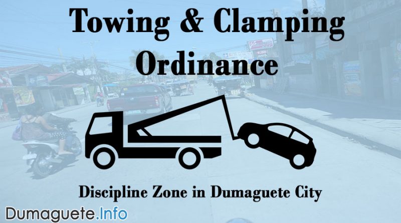 Towing & Clamping Ordinance for City Discipline Zone