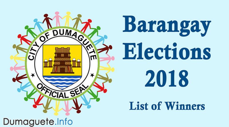 Barangay Elections 2018 - Success! -List of Winners