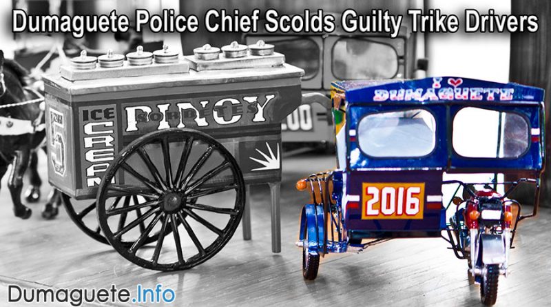 Dumaguete Police Chief Scolds Guilty Trike Drivers