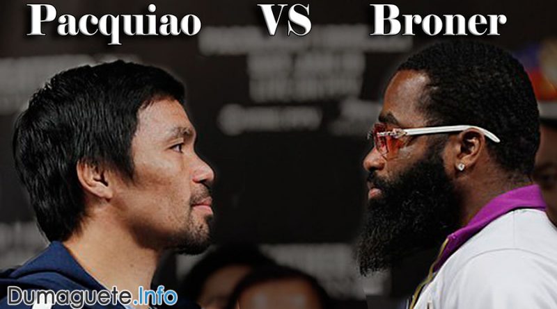 Pacquiao VS Broner – Sunday Fight