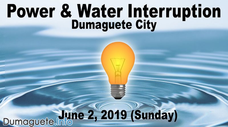 Power & Water Interruption in Dumaguete Barangays (June 2)