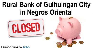 Rural Bank of Guihulngan in Negros Oriental – CLOSE