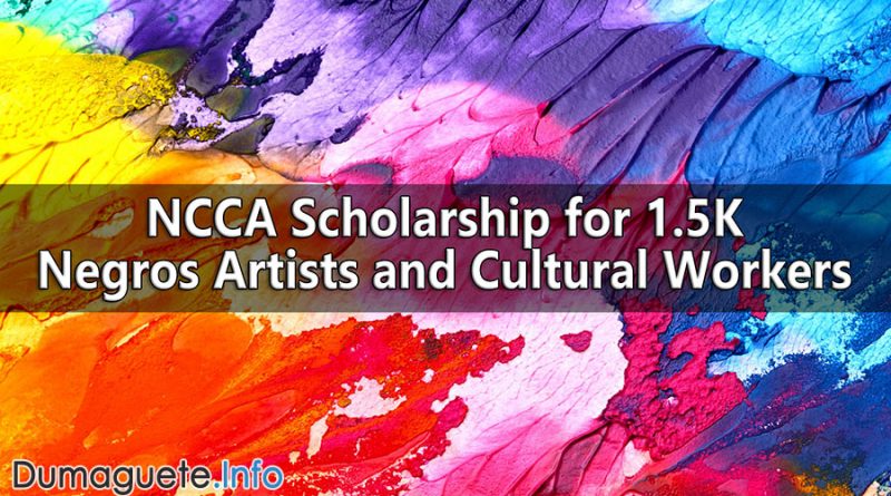NCCA Scholarship for 1.5K Negros Artists and Cultural Workers
