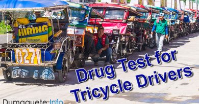 Drug Test for Tricycle Drivers in Dumaguete City
