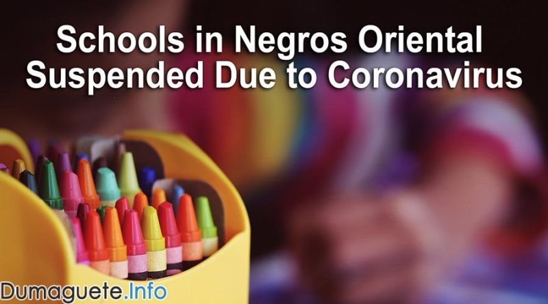 Schools in Negros Oriental Suspended Due to Coronavirus