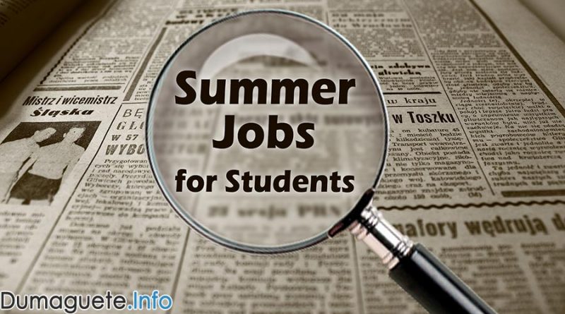 300 Summer Jobs for Students in Dumaguete