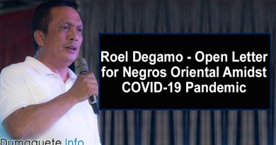 Roel Degamo - Open Letter for Negros Oriental Amidst COVID-19 Pandemic