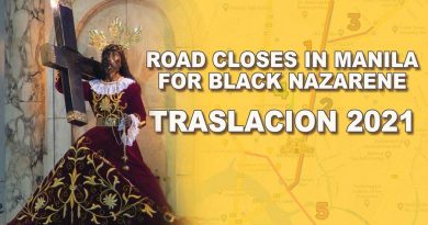 Road Closes in Manila for Black Nazarene Traslacion 2021