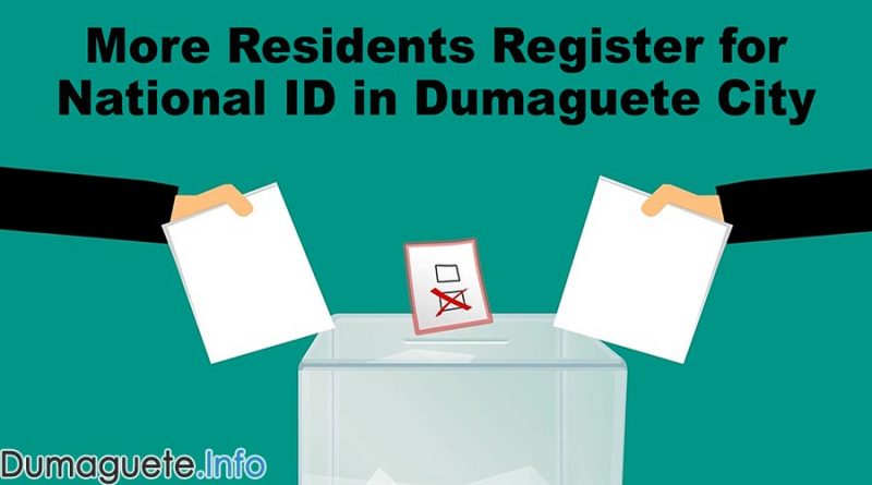 More Residents Register for National ID in Dumaguete City
