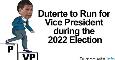Duterte to Run for Vice President during the 2022 Election