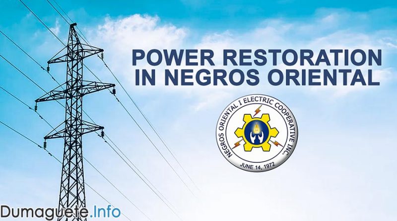 NORECO I Continues Power Restoration in Negros Oriental Typhoon Affected Areas