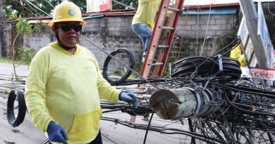 Dumaguete Electric Posts Fell in Barangay Tabuc-Tubig