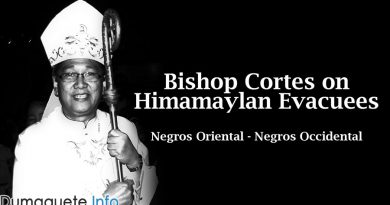 Bishop Cortes on Himamaylan Evacuees
